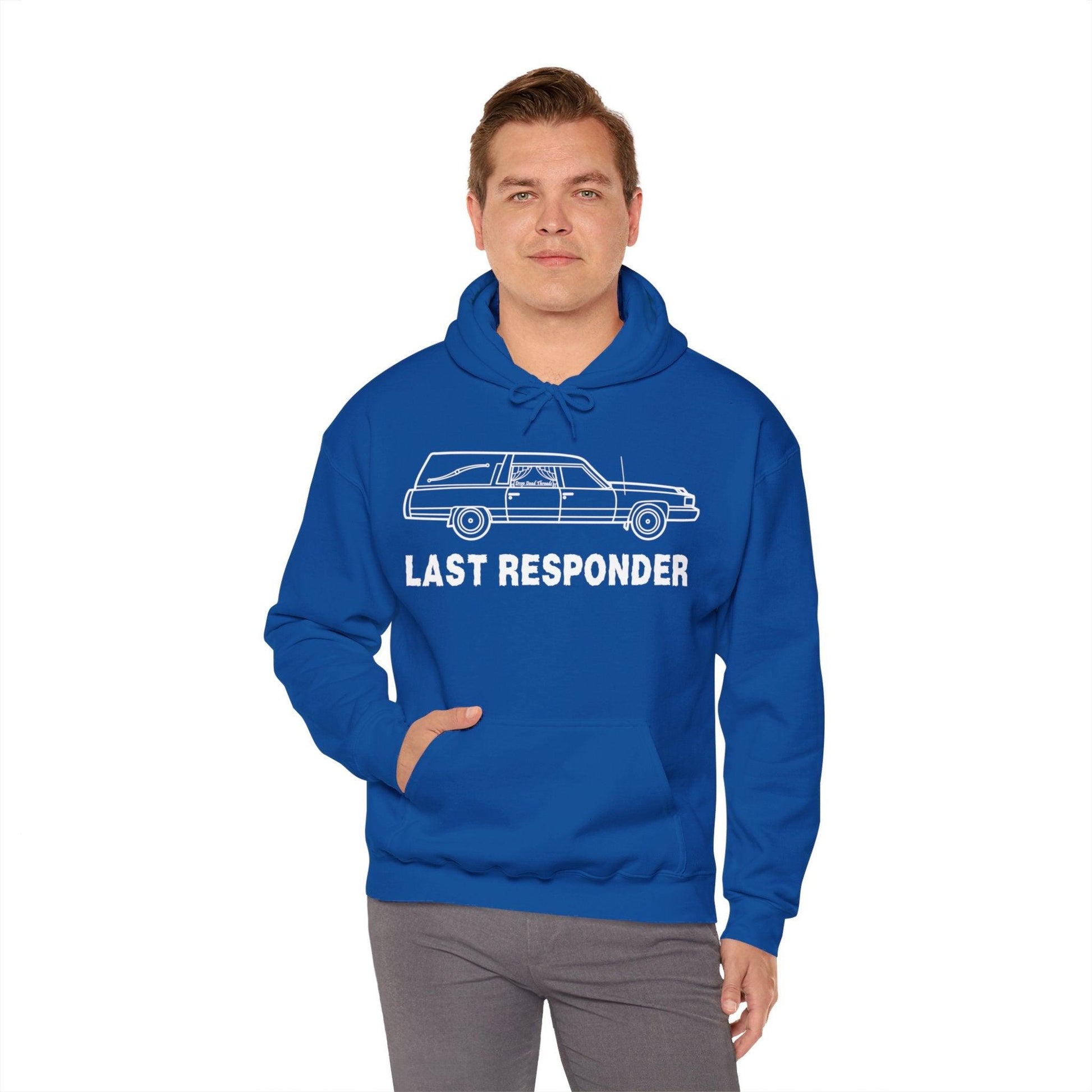 Last Responder Iconic - Hoodie - coach, embalmer, funeral, funeral director, hearse, last ride, mortician Hoodie