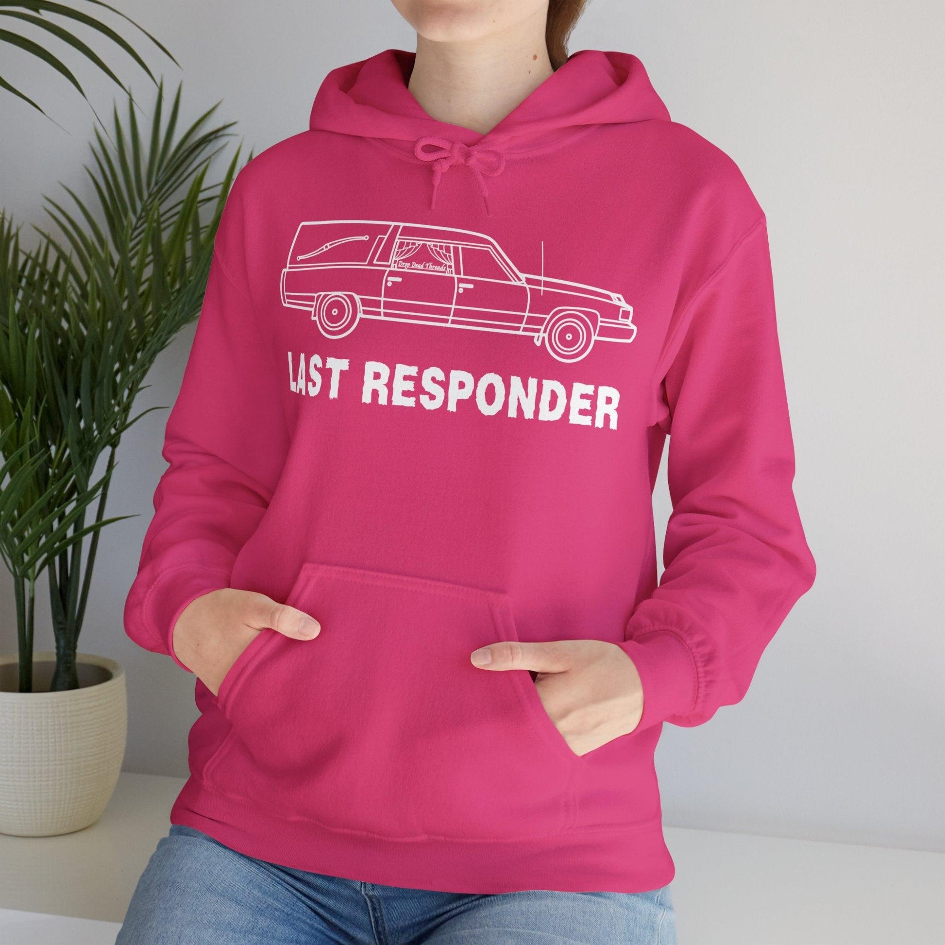 Last Responder Iconic - Hoodie - coach, embalmer, funeral, funeral director, hearse, last ride, mortician Hoodie