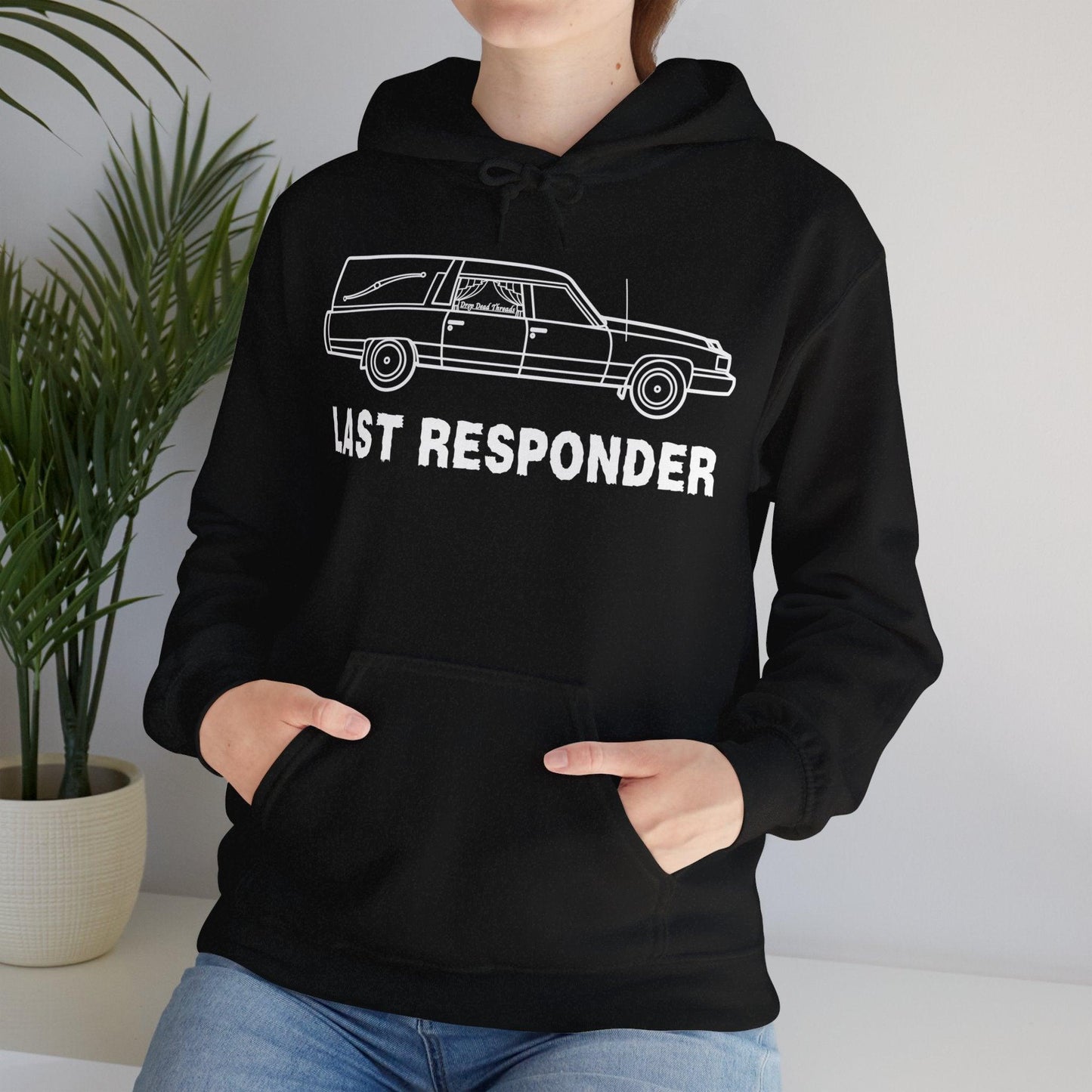 Last Responder Iconic - Hoodie - coach, embalmer, funeral, funeral director, hearse, last ride, mortician Hoodie