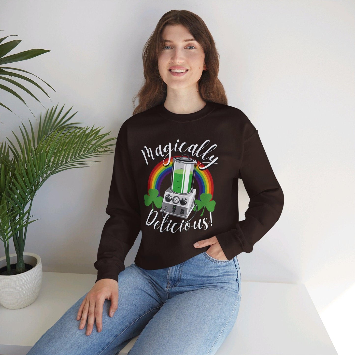 Magically Delicious - Sweatshirt - embalmer, Embalming Machine, funeral director, mortician, St. Patrick's Day, St. Patty's Day, Unisex Sweatshirt