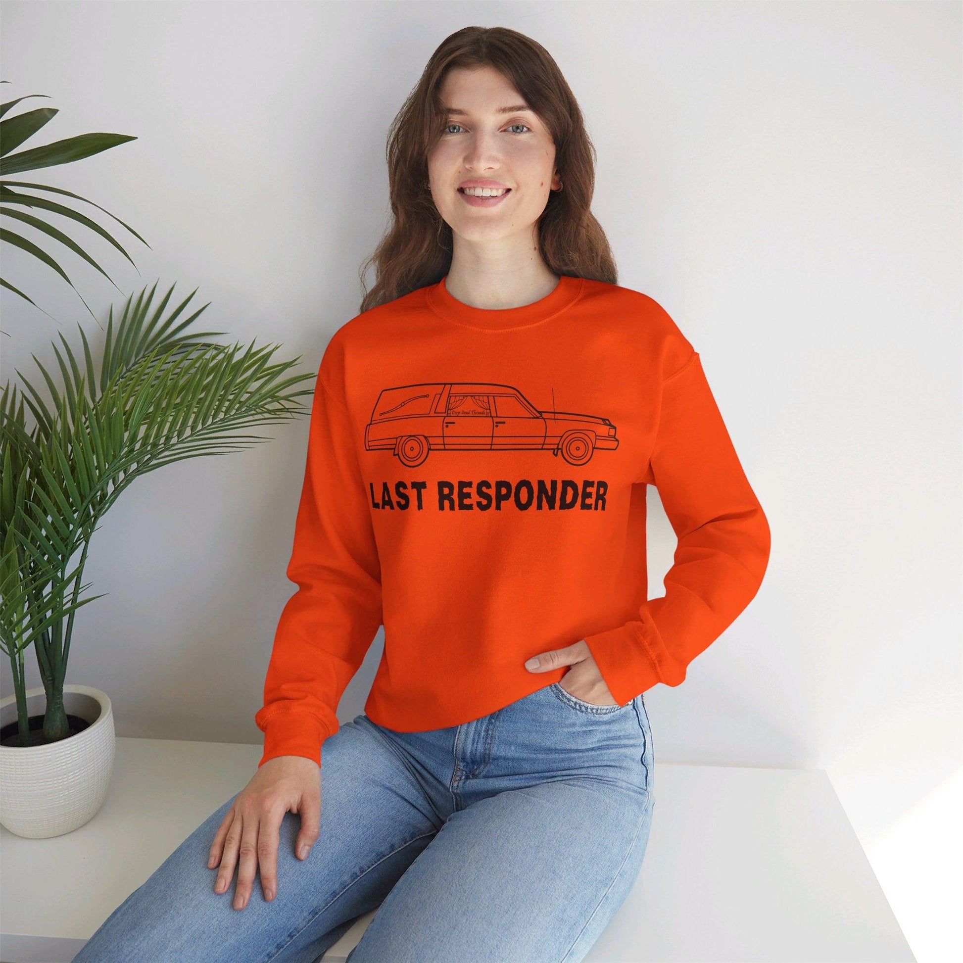 Last Responder Iconic - Sweatshirt - coach, embalmer, emo, Funeral, funeral director, goth, hearse, mortician Sweatshirt