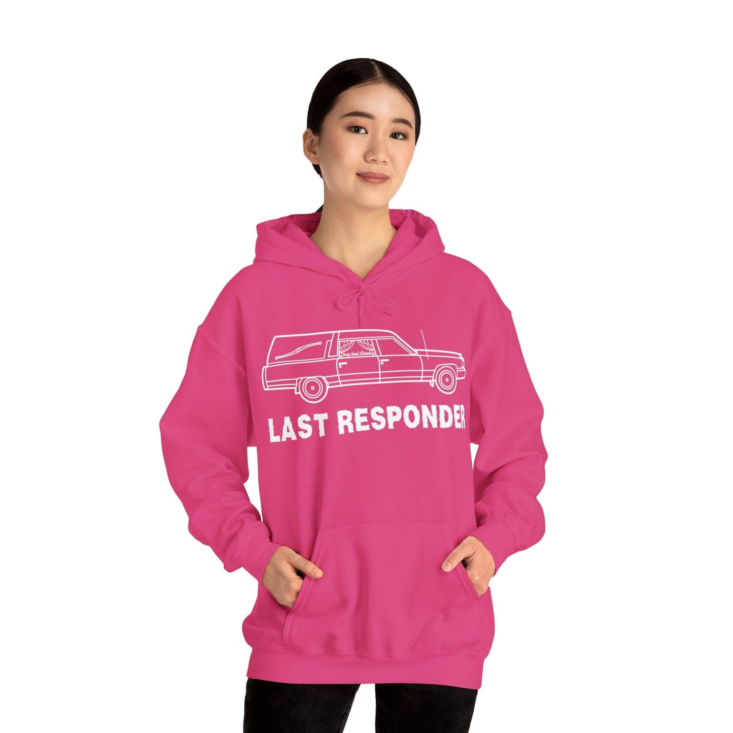 Last Responder Iconic - Hoodie - coach, embalmer, funeral, funeral director, hearse, last ride, mortician Hoodie