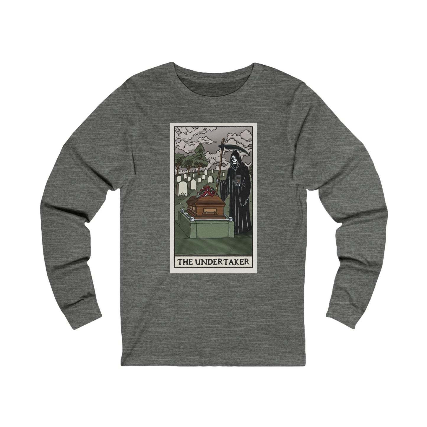 "The Undertaker" Tarot Card - Long Sleeve Tee