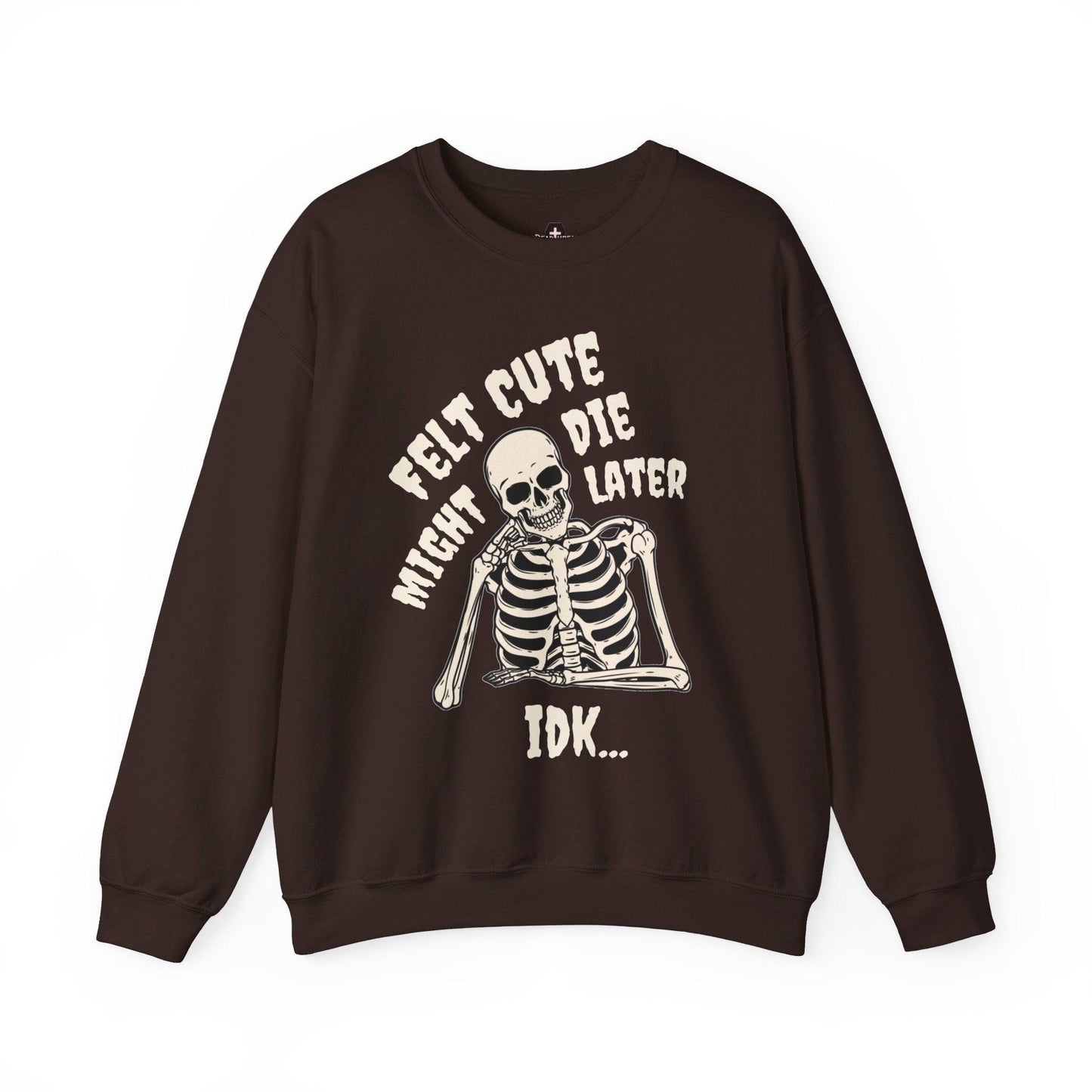 Felt Cute - Sweatshirt - embalmer, funeral director, goth, mortician, skeleton, skull Sweatshirt