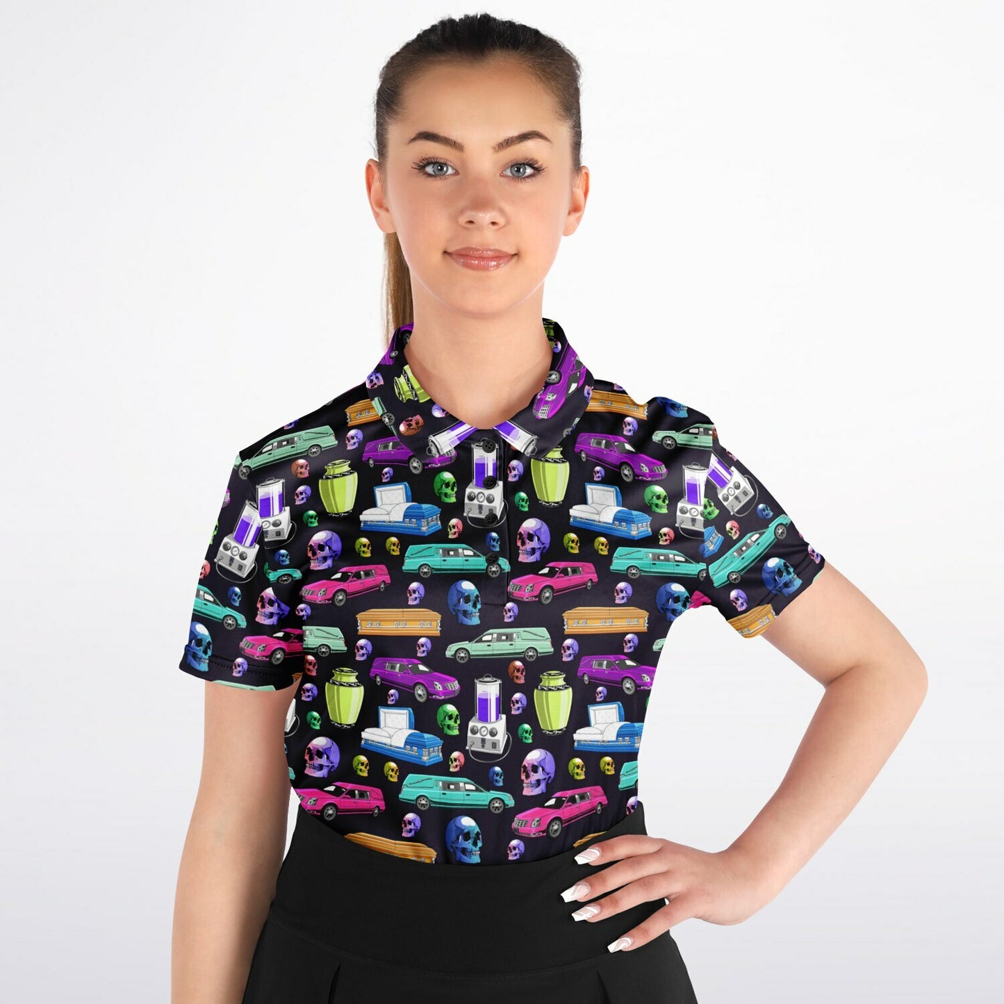 Death of the Party on Dead Purple - Womens Golf Polo