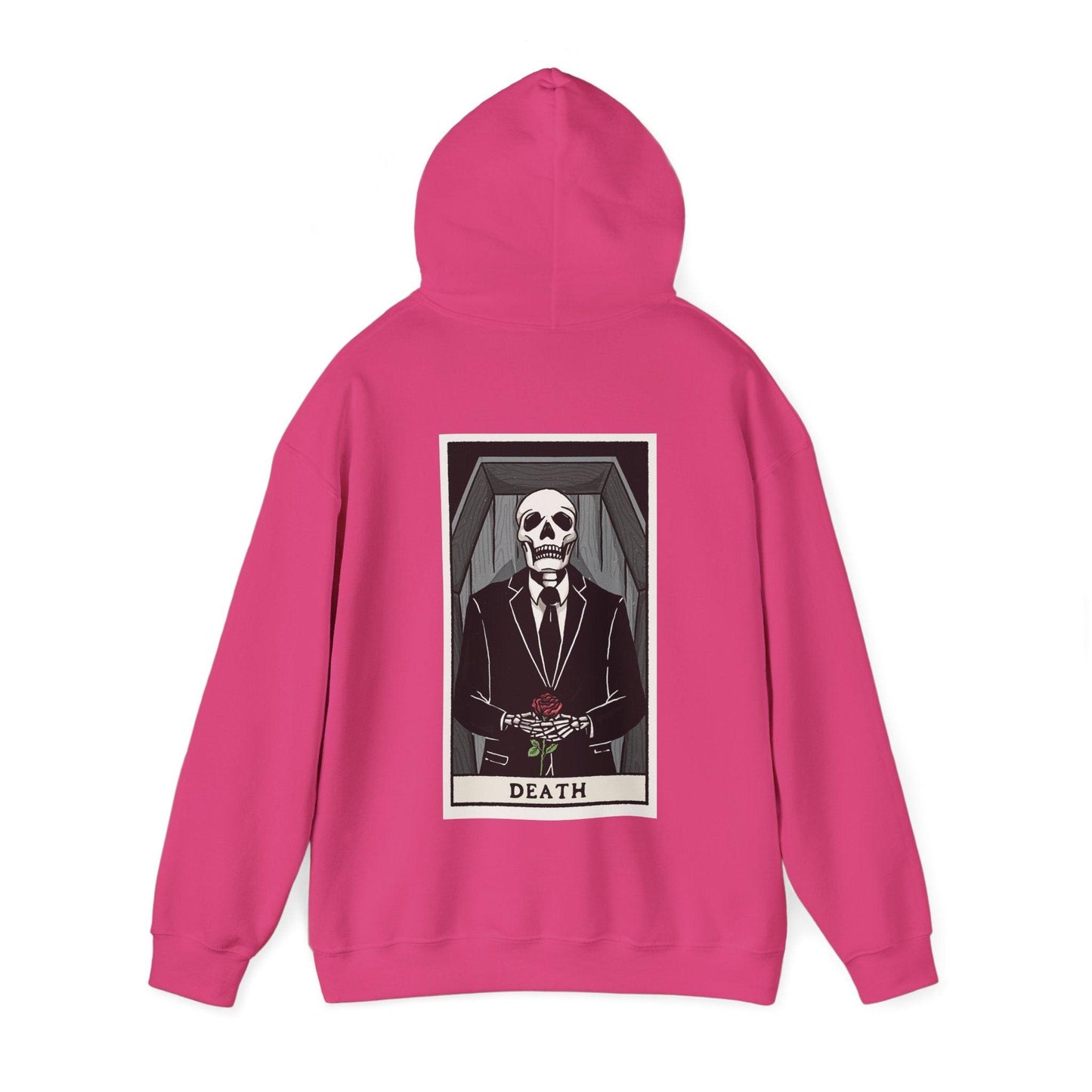 Death Tarot Card - Hoodie - casket, coffin, death, embalmer, funeral director, goth, mortician, mortuary science, tarot, undertaker Hoodie