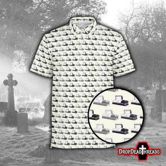 Casketeer on Ivory - Golf Polo Shirt