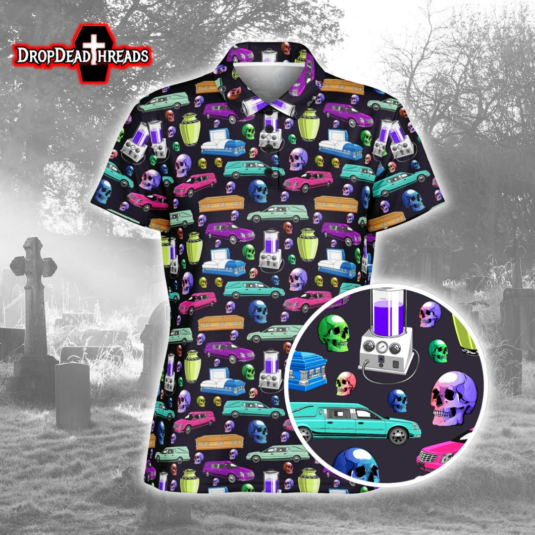 Death of the Party on Dead Purple - Womens Golf Polo