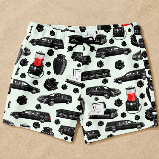 FUNeral Blackout on Honeydew - Swim Trunks
