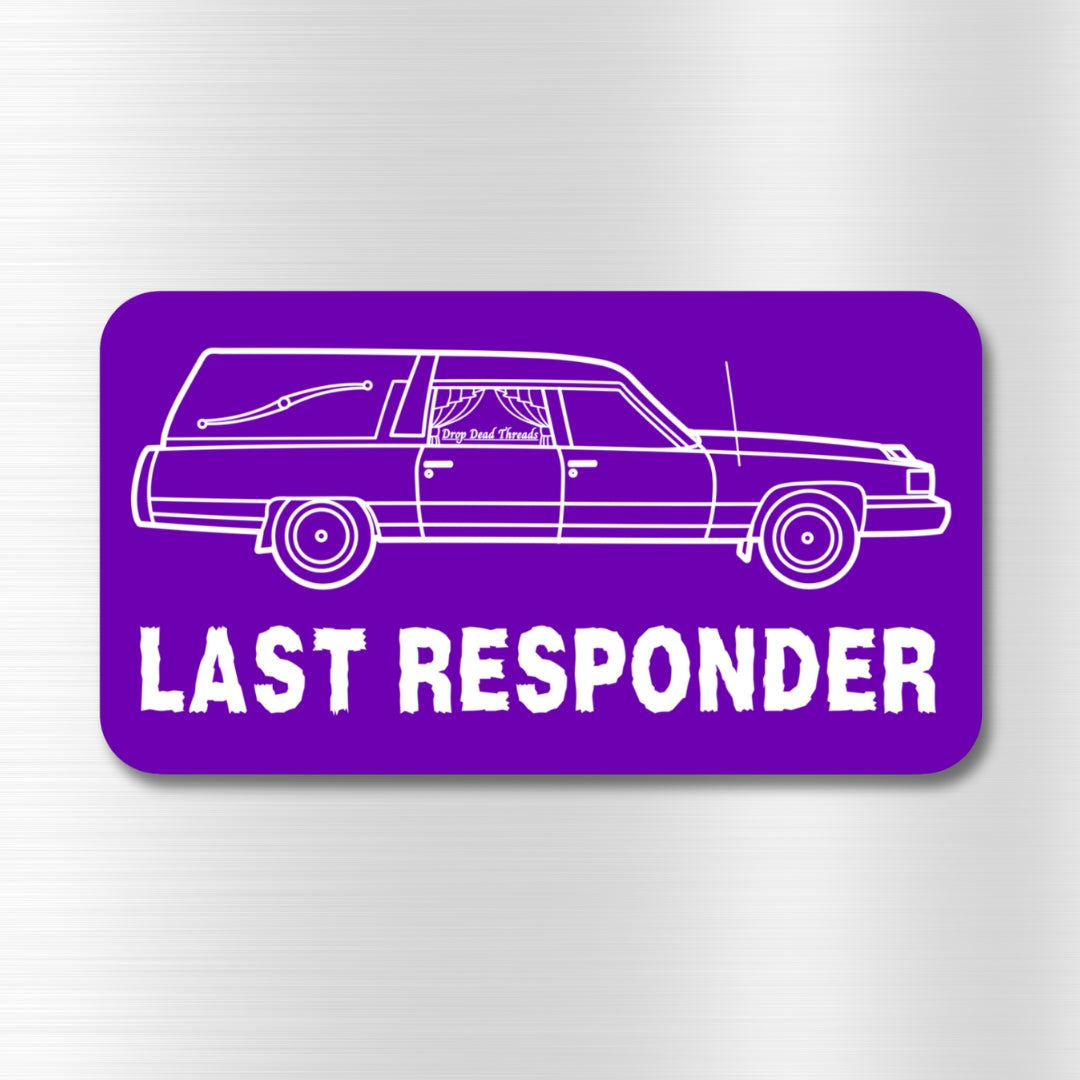 Last Responder PURPLE - Vinyl Sticker