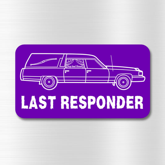 Last Responder PURPLE Vinyl Sticker