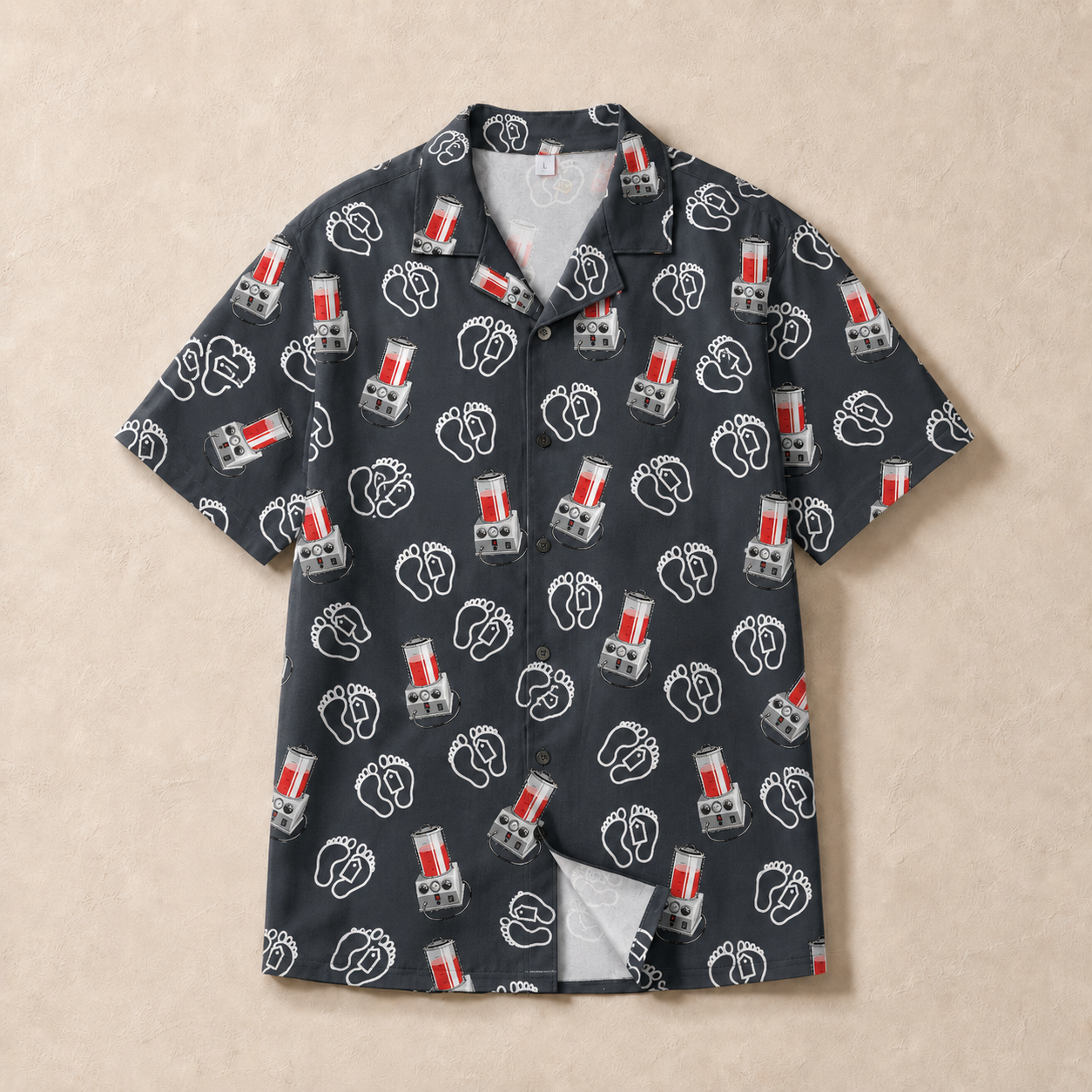 Morti-Boy on Steel Grey - Hawaiian Shirt