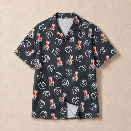 Morti-Boy on Steel Grey - Hawaiian Shirt