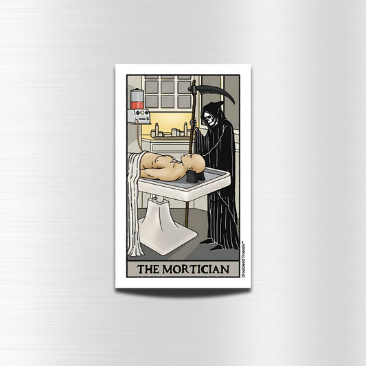 The Mortician Tarot Card - Vinyl Sticker