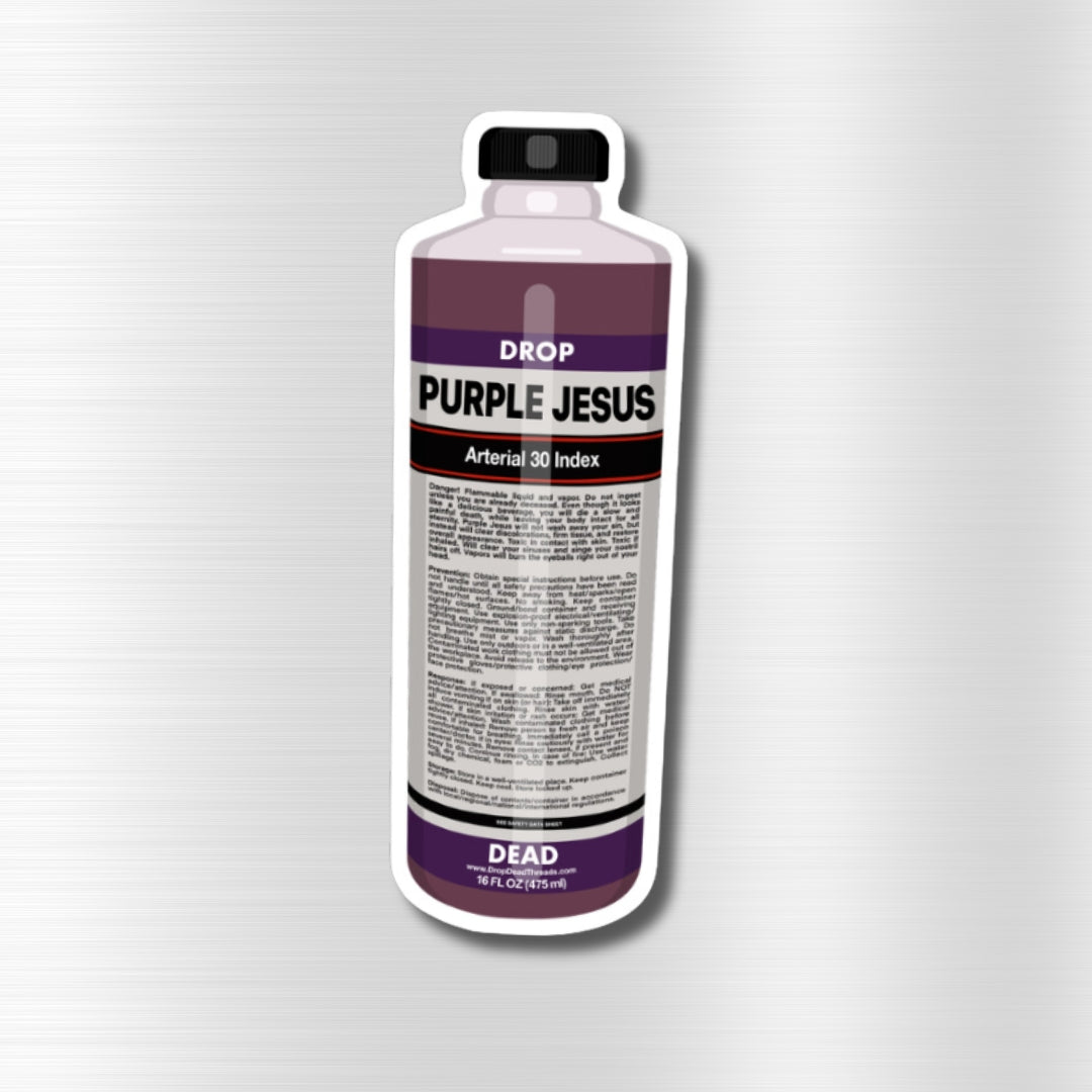 Purple Jesus - Vinyl Sticker