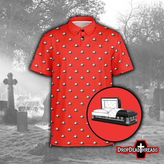Sunday Red Sunday Dead (Open Casket) - Golf Polo Shirt