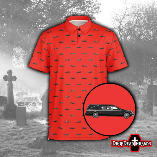 Sunday Red Sunday Dead (Hearse) - Golf Polo Shirt