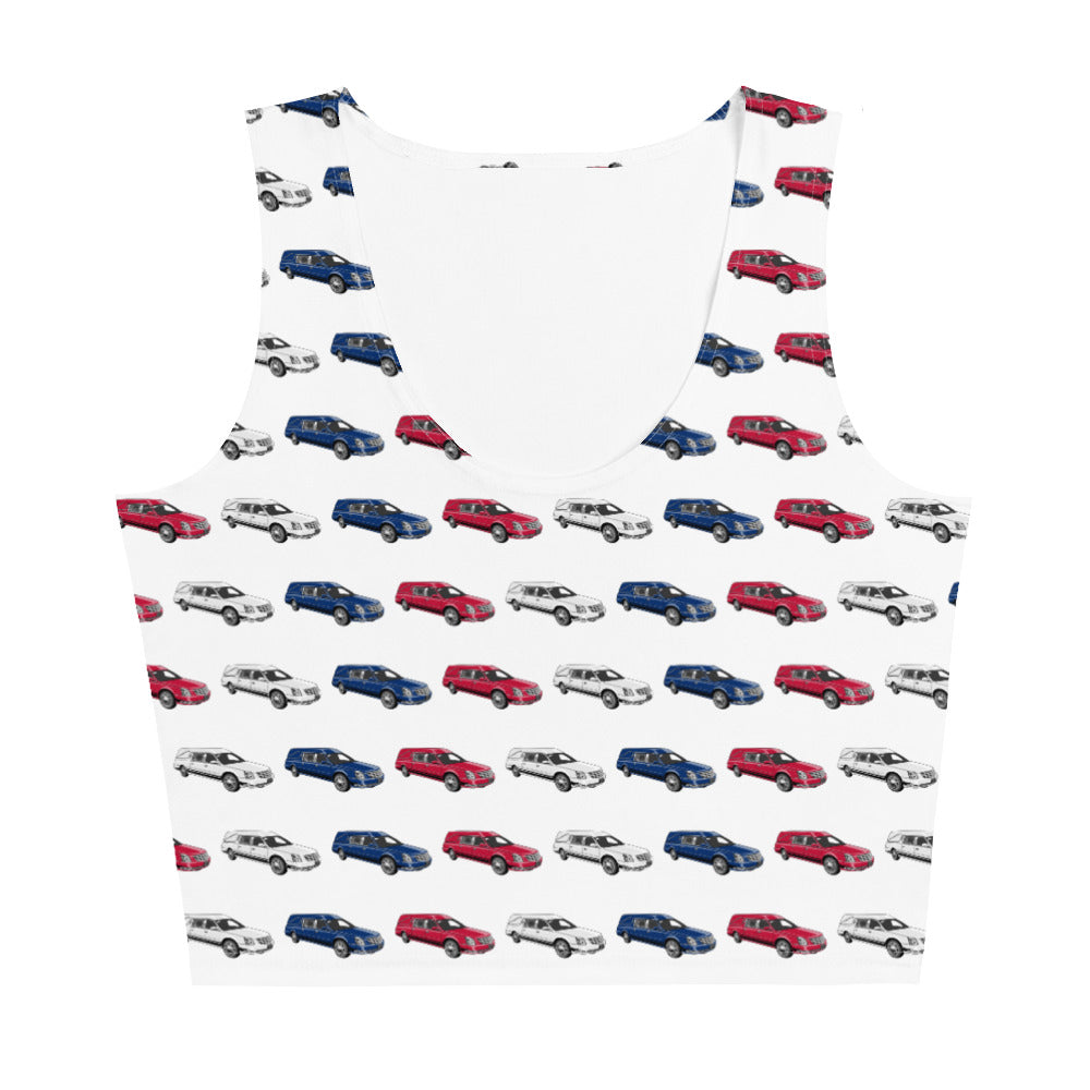 Crop Top - American Last Ride - america, death, funeral, hearse, patriotic crop top