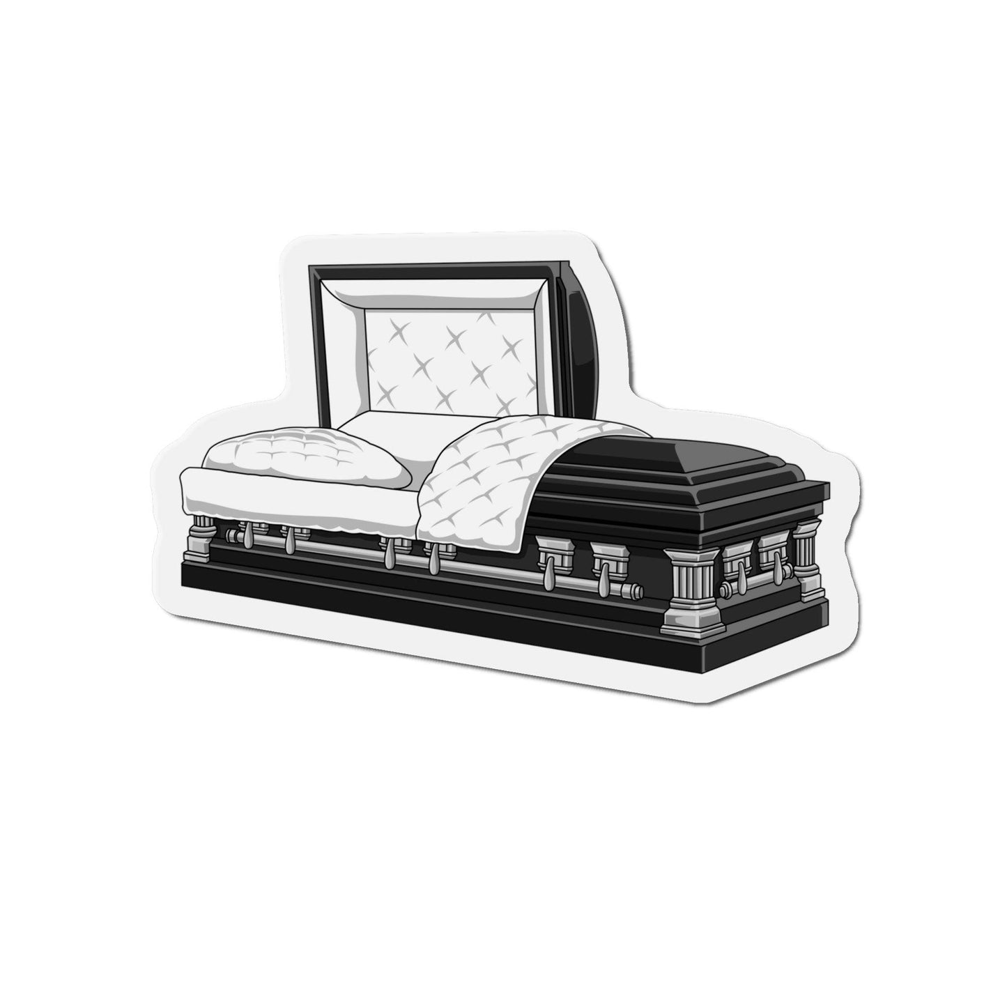 Casket Magnet Black - Casket, Coffin, Home & Living, Magnets, Magnets & Stickers Home Decor