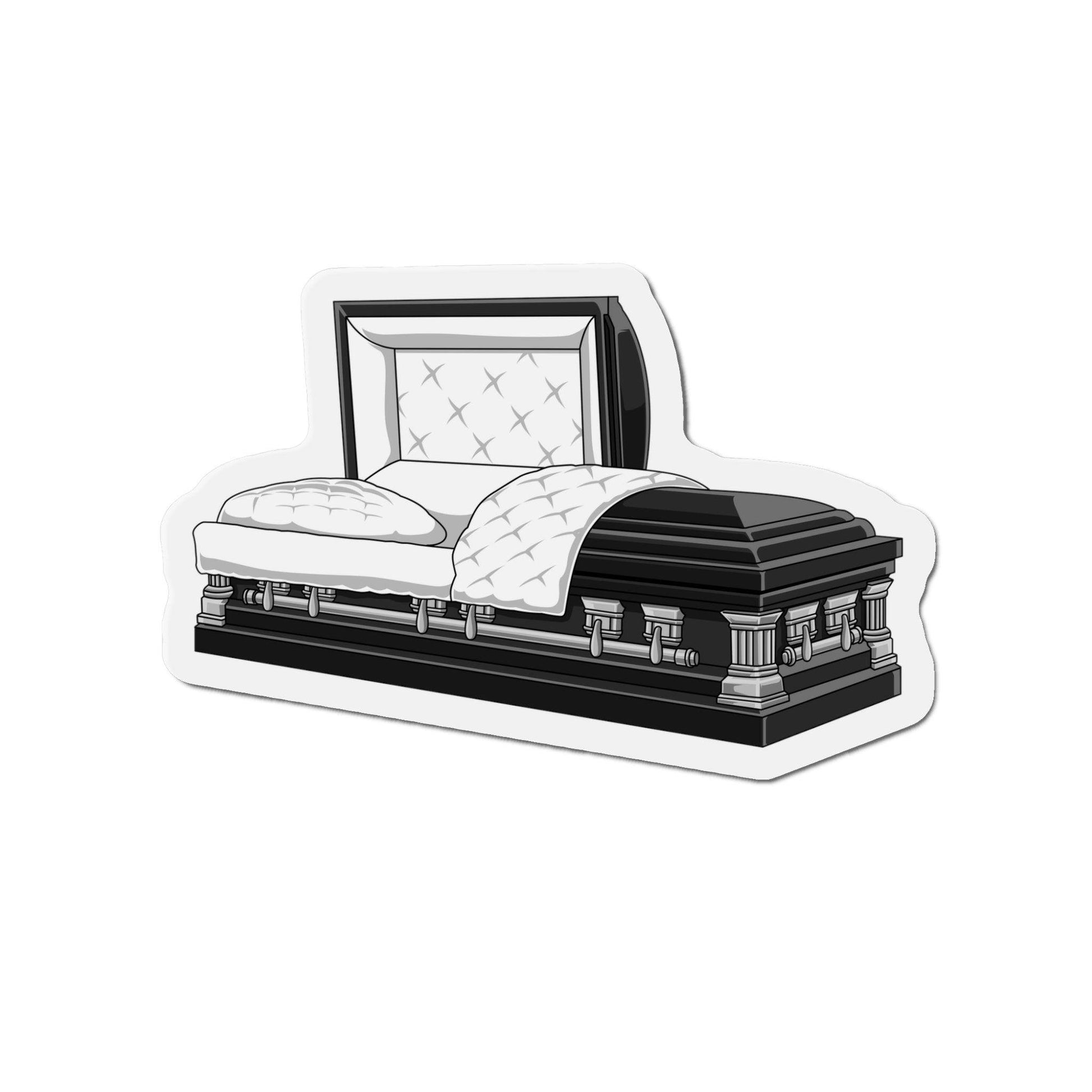 Casket Magnet Black - Casket, Coffin, Home & Living, Magnets, Magnets & Stickers Home Decor