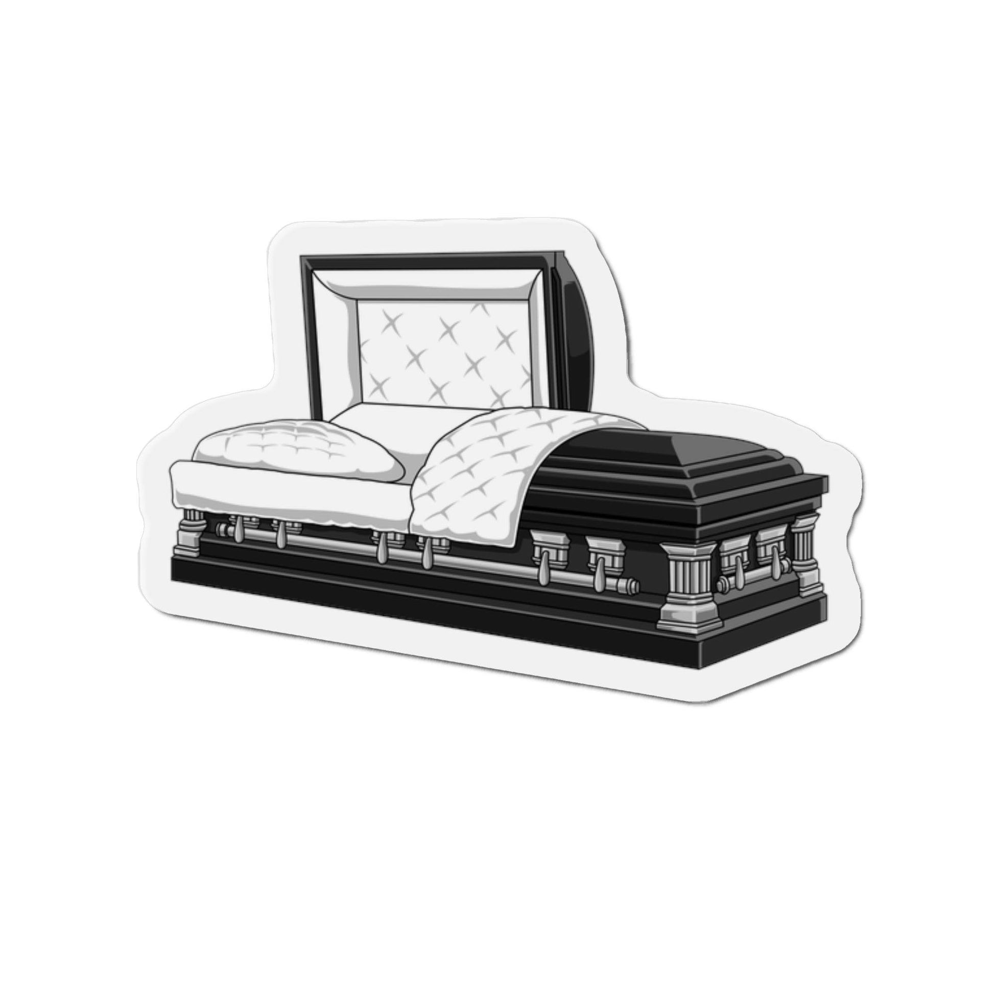 Casket Magnet Black - Casket, Coffin, Home & Living, Magnets, Magnets & Stickers Home Decor