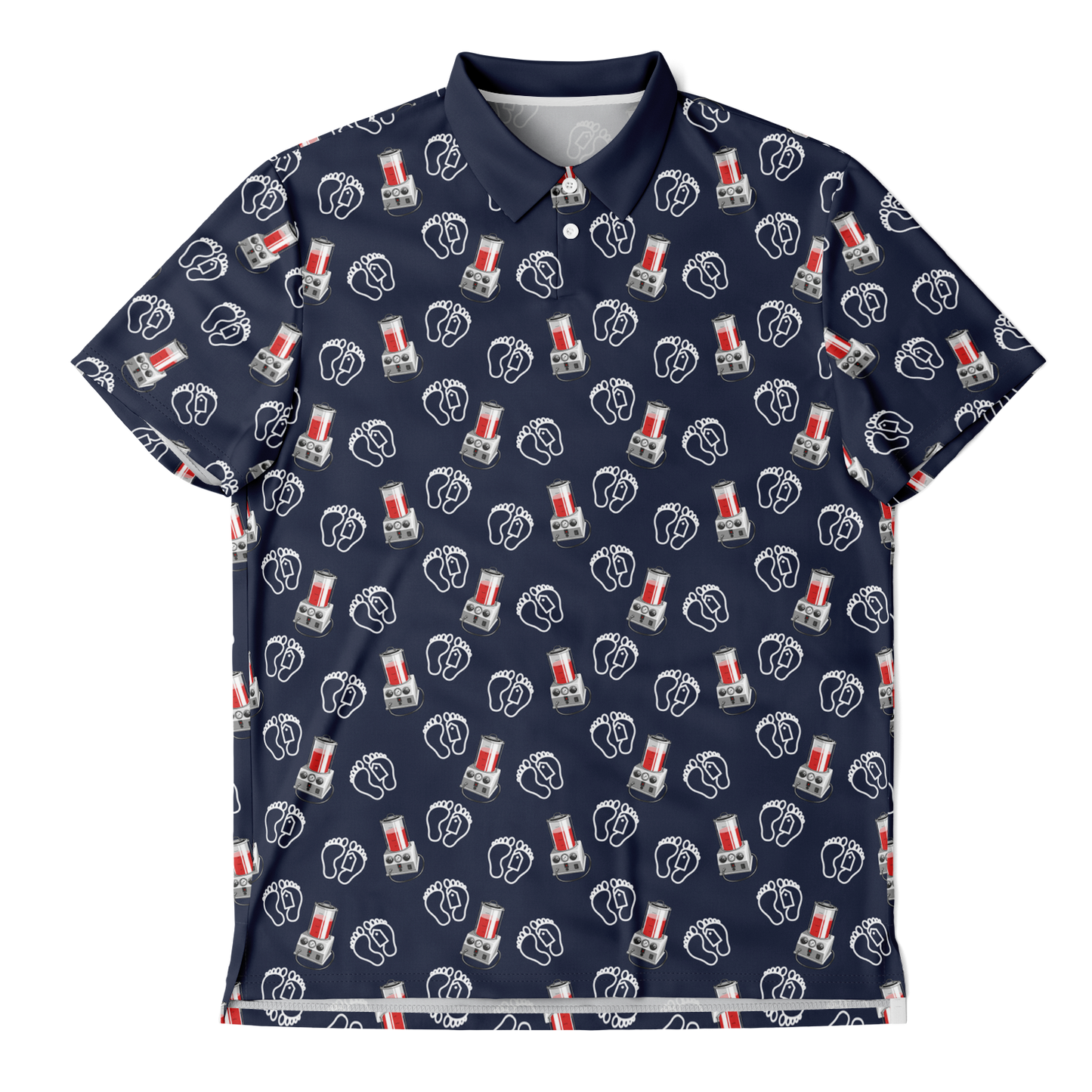 Morti-Boy Embalmer on Weathered Navy - Golf Polo Shirt