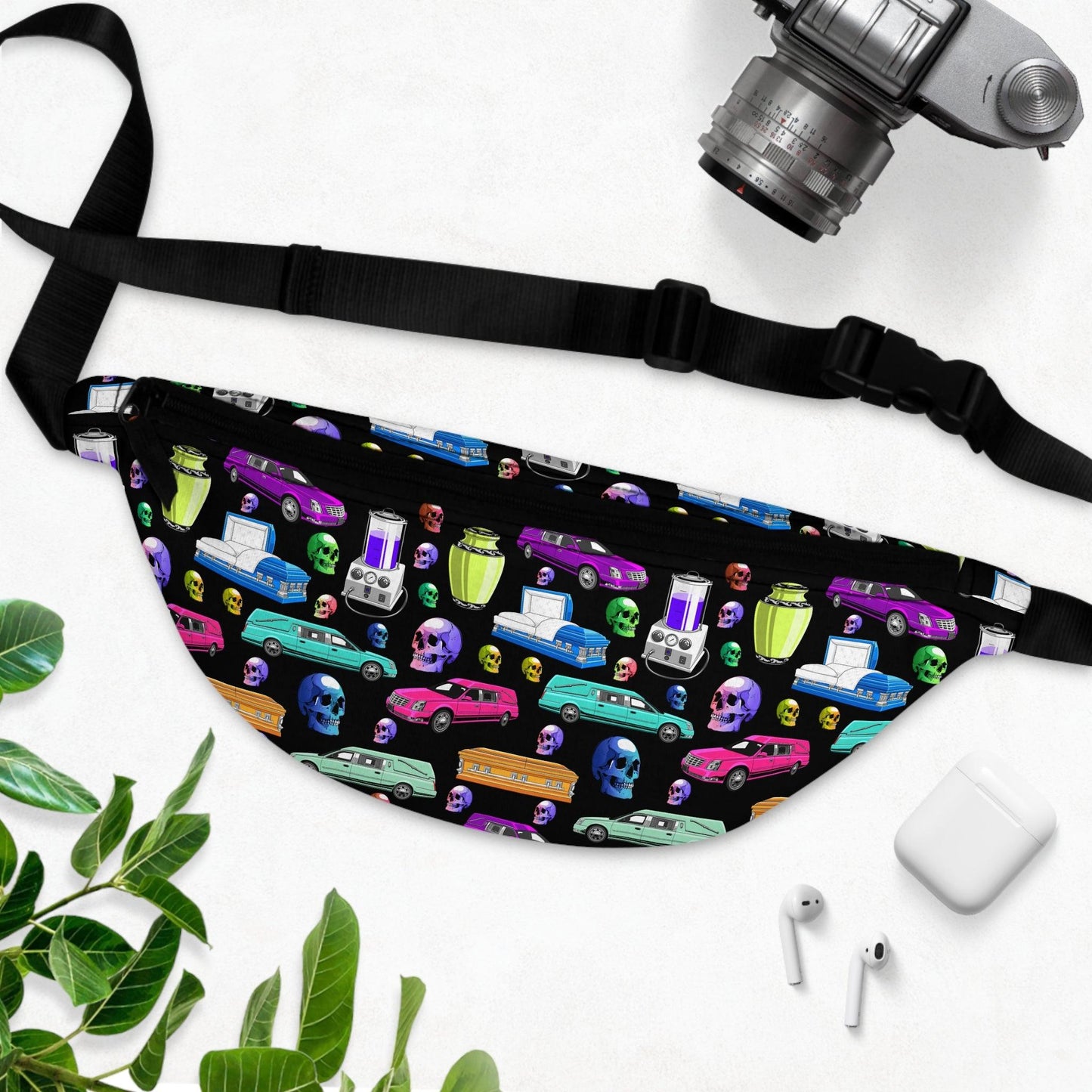 Death of the Party - Fanny Pack - Accessories, All Over Print, AOP, Assembled in the USA, Assembled in USA, Made in the USA, Made in USA, Travel, Travel Accessories Bags