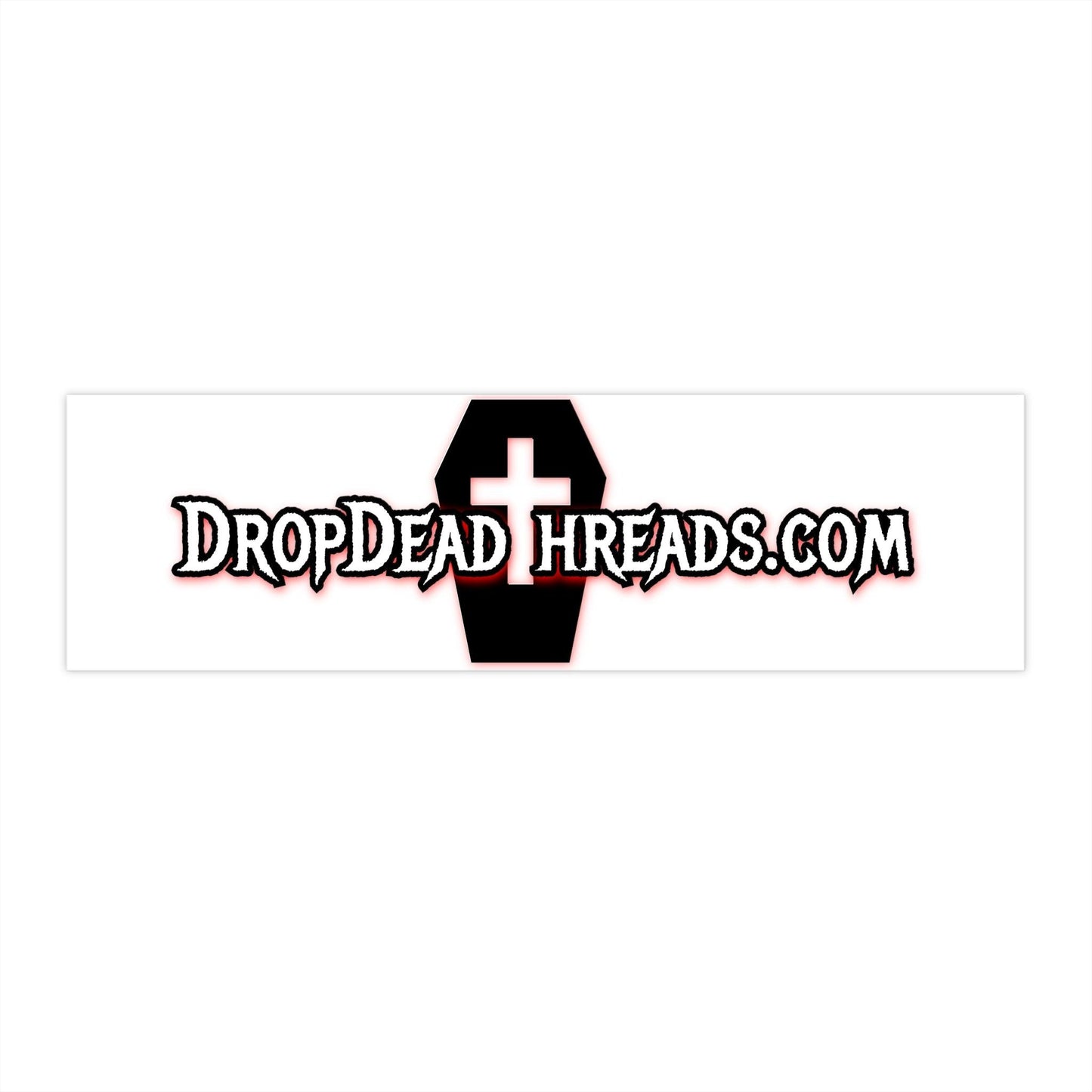 Drop Dead Threads Bumper Sticker - Accessories,Back to School,Car Accessories,embalmer,Funeral director,Home & Living,Magnets & Stickers,mortician,Stationery,Stickers Paper products