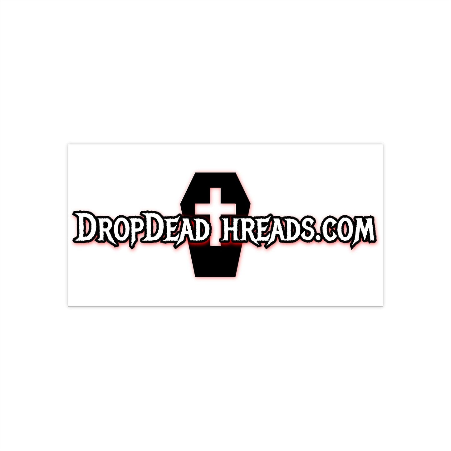 Drop Dead Threads Bumper Sticker - Accessories,Back to School,Car Accessories,embalmer,Funeral director,Home & Living,Magnets & Stickers,mortician,Stationery,Stickers Paper products