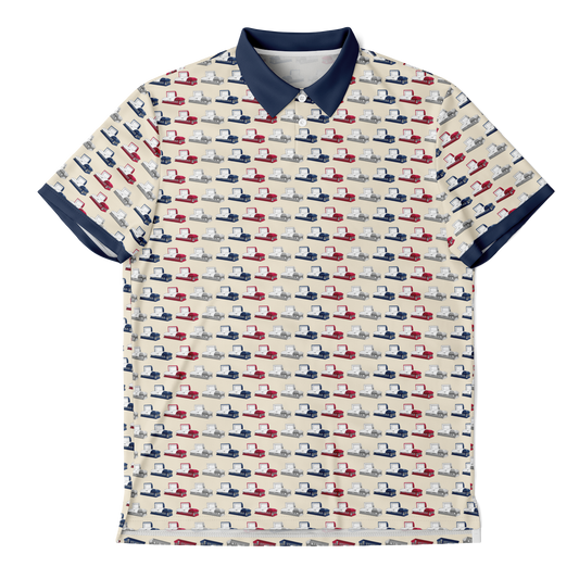 American Casketeer on Light Cream - Golf Polo Shirt