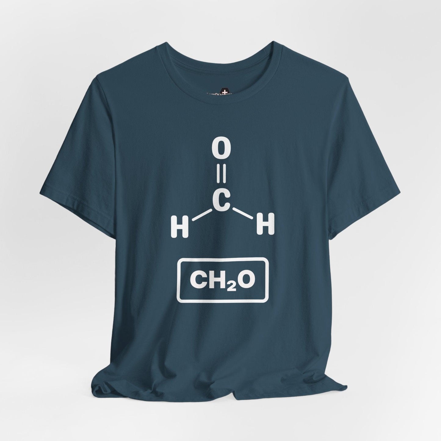 Formaldehyde Formula - Tee - chemistry, embalmer, formaldehyde, funeral director, microbiology, mortician, mortuary, pathology, school, science T-Shirt