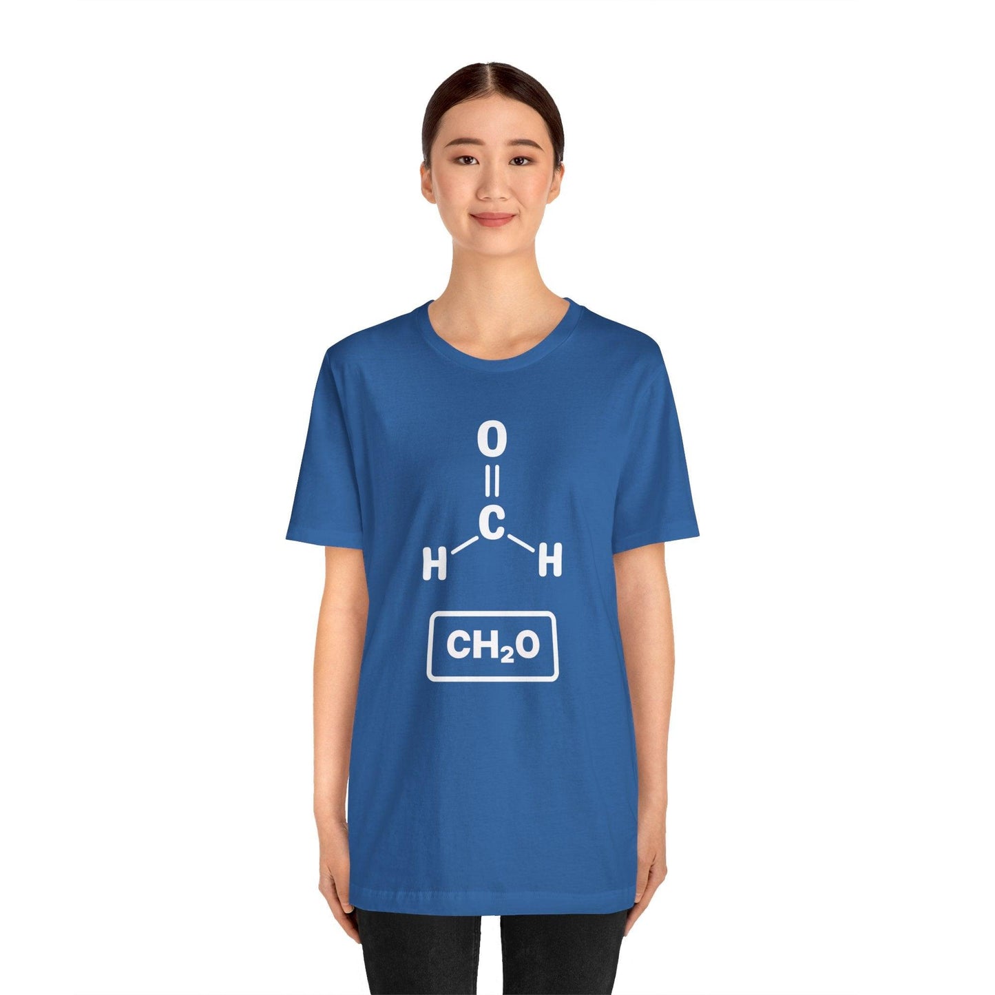 Formaldehyde Formula - Tee - chemistry, embalmer, formaldehyde, funeral director, microbiology, mortician, mortuary, pathology, school, science T-Shirt