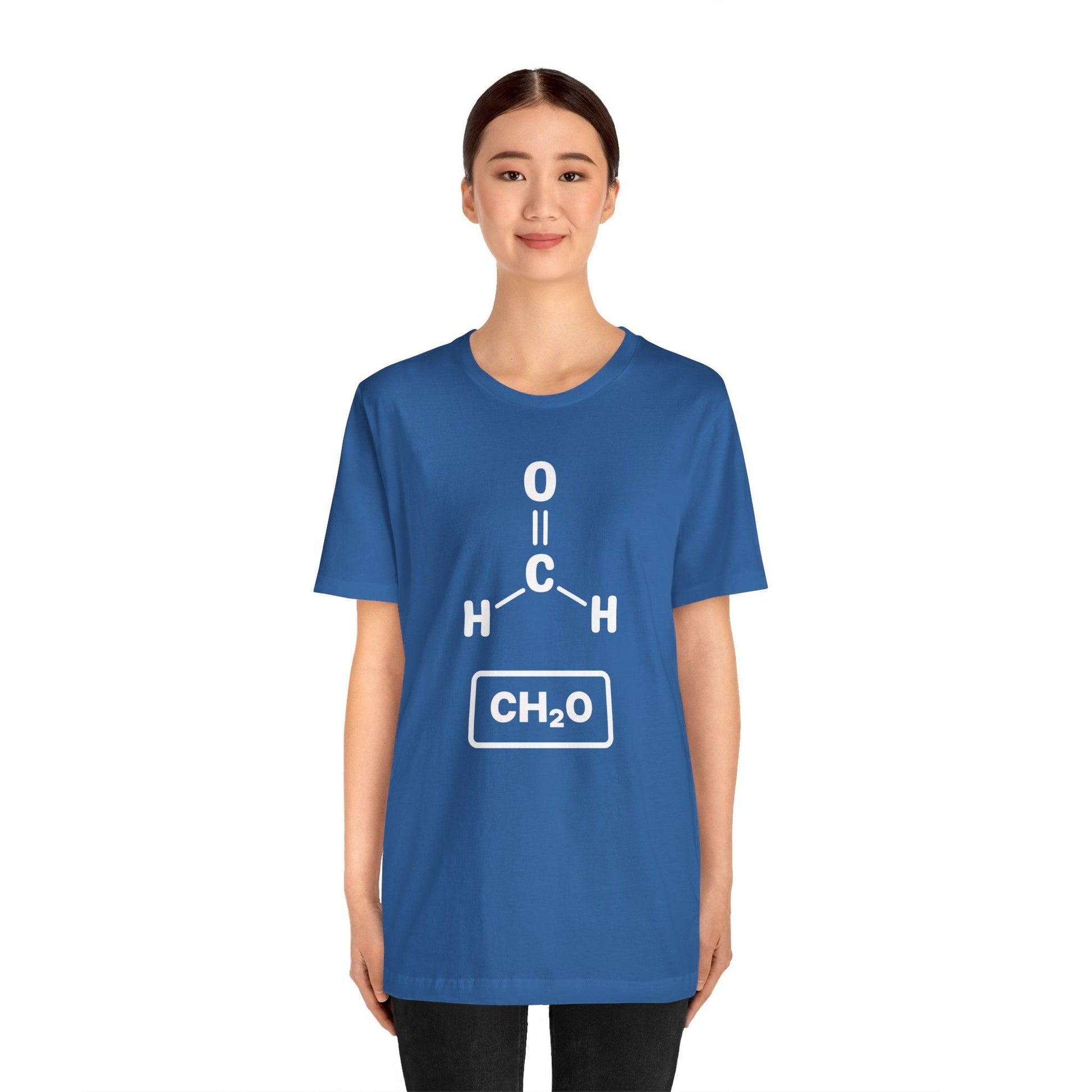 Formaldehyde Formula - Tee - chemistry, embalmer, formaldehyde, funeral director, microbiology, mortician, mortuary, pathology, school, science T-Shirt