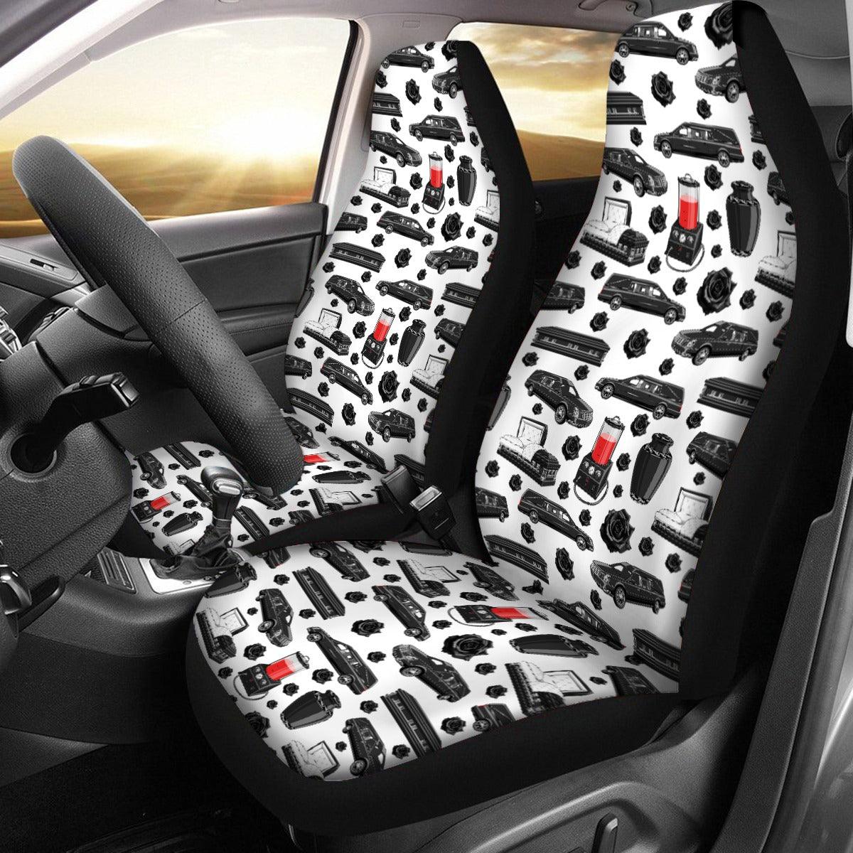 FUNeral Blackout - Universal Car Seat Covers - Casket,coach,Coffin,embalmer,embalming machine,funeral director,Hearse,mortician,Urn car seat cover