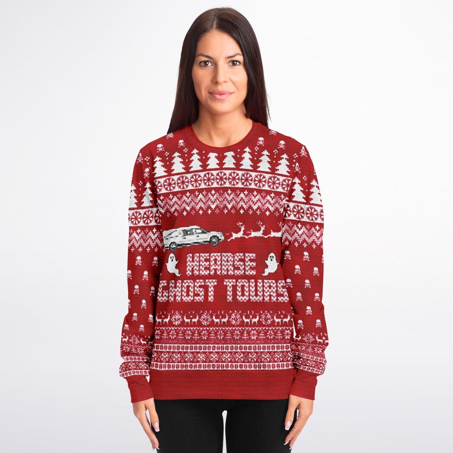 Hearse Ghost Tours - Ugly Christmas Sweater - Sweater