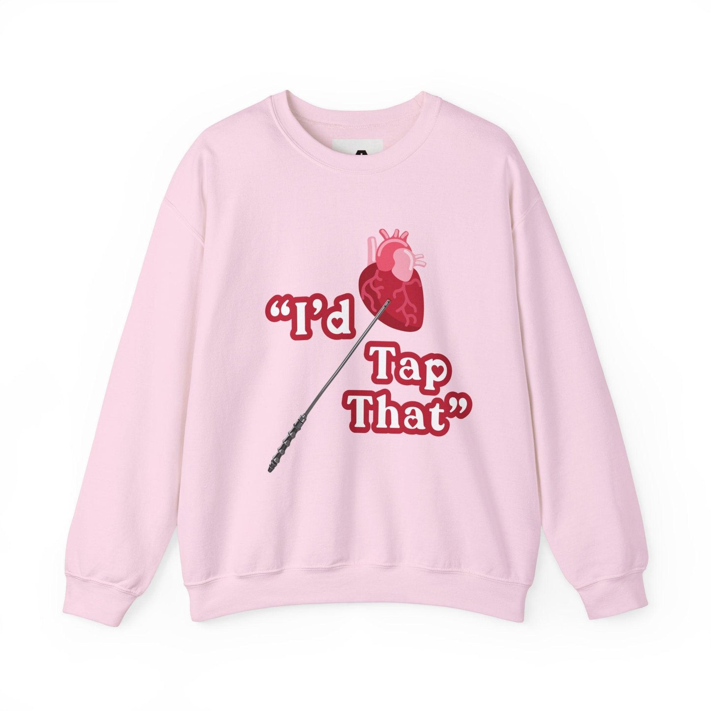 Heart Tap - Unisex Sweatshirt - Crew neck, DTG, embalmer, funeral director, Men's Clothing, mortician, Regular fit, Sweatshirts, Unisex, Valentine's Day Picks, Women's Clothing Sweatshirt