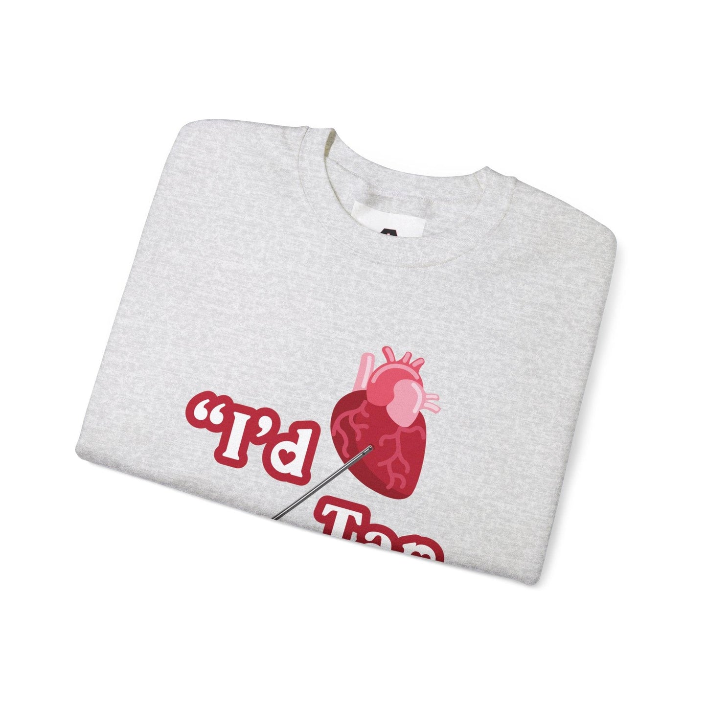 Heart Tap - Unisex Sweatshirt - Crew neck, DTG, embalmer, funeral director, Men's Clothing, mortician, Regular fit, Sweatshirts, Unisex, Valentine's Day Picks, Women's Clothing Sweatshirt