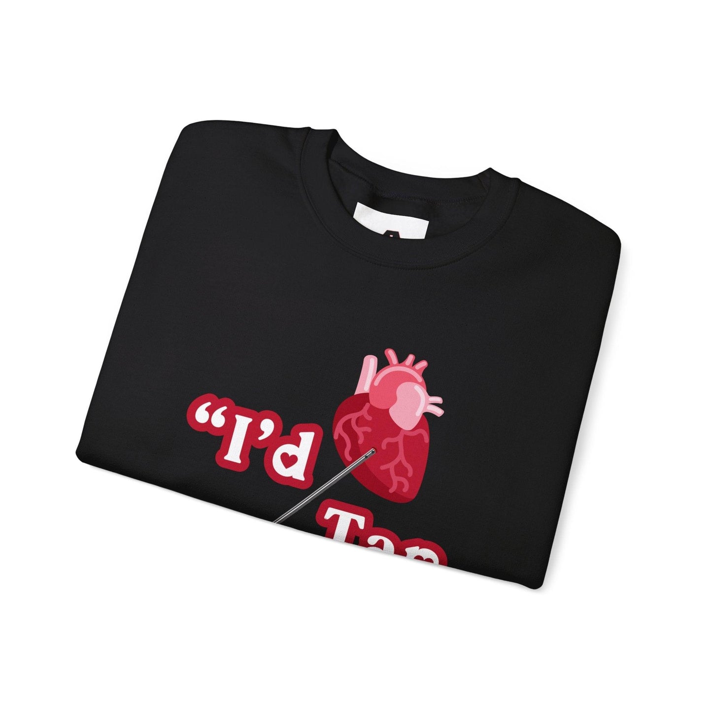 Heart Tap - Unisex Sweatshirt - Crew neck, DTG, embalmer, funeral director, Men's Clothing, mortician, Regular fit, Sweatshirts, Unisex, Valentine's Day Picks, Women's Clothing Sweatshirt