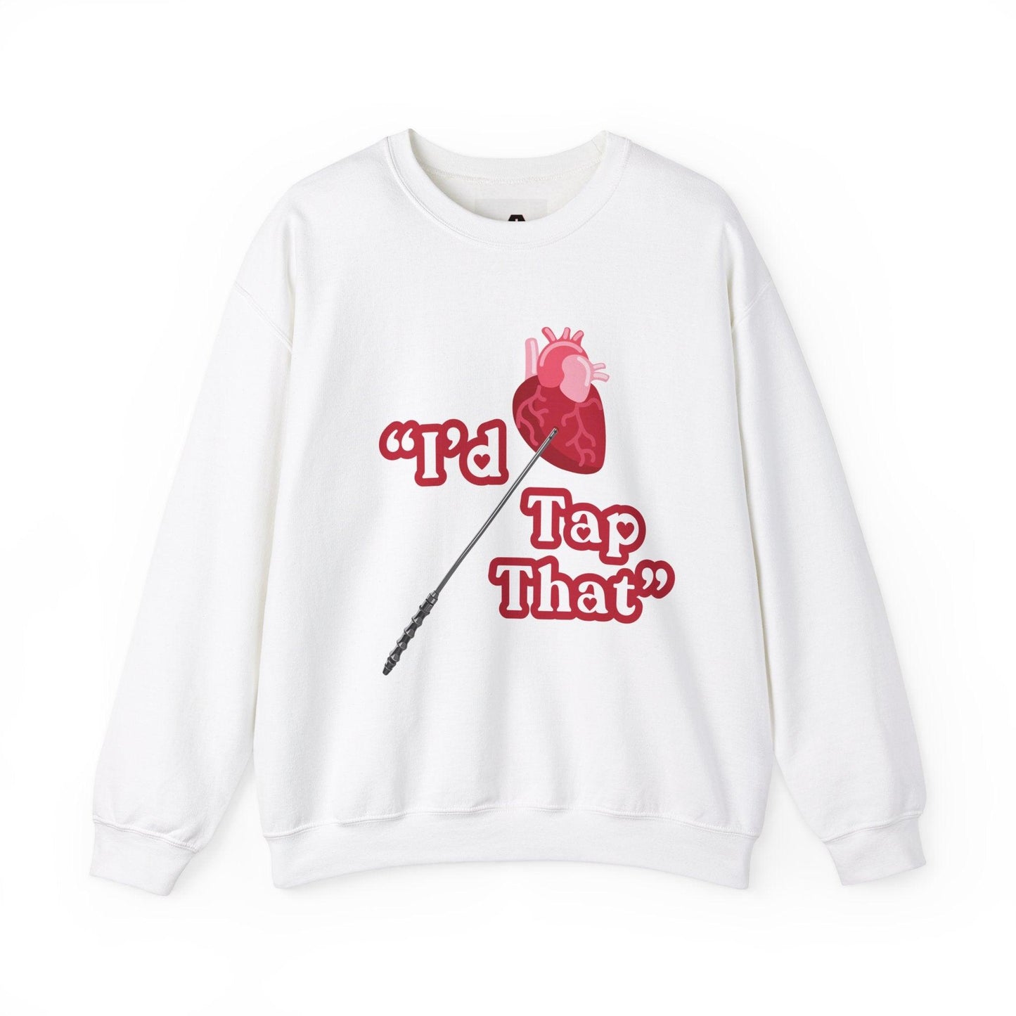 Heart Tap - Unisex Sweatshirt - Crew neck, DTG, embalmer, funeral director, Men's Clothing, mortician, Regular fit, Sweatshirts, Unisex, Valentine's Day Picks, Women's Clothing Sweatshirt