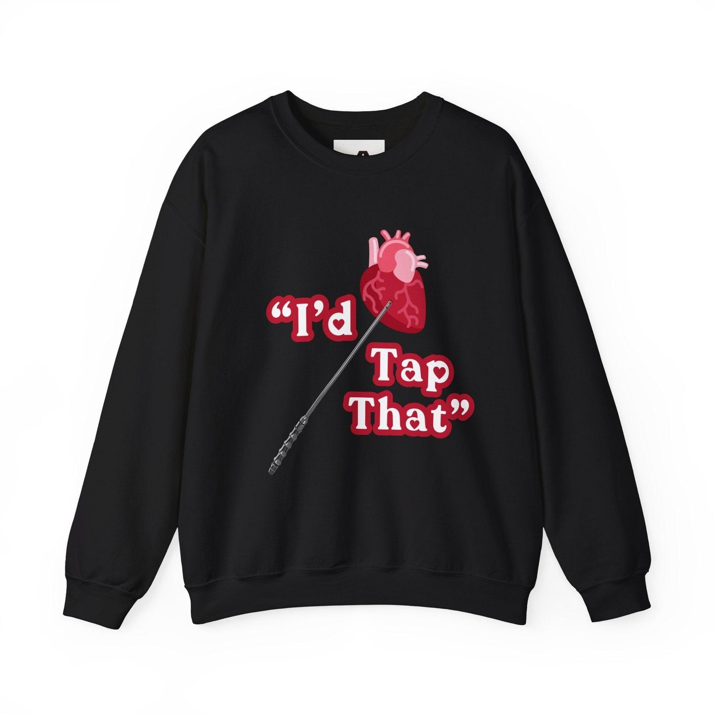 Heart Tap - Unisex Sweatshirt - Crew neck, DTG, embalmer, funeral director, Men's Clothing, mortician, Regular fit, Sweatshirts, Unisex, Valentine's Day Picks, Women's Clothing Sweatshirt