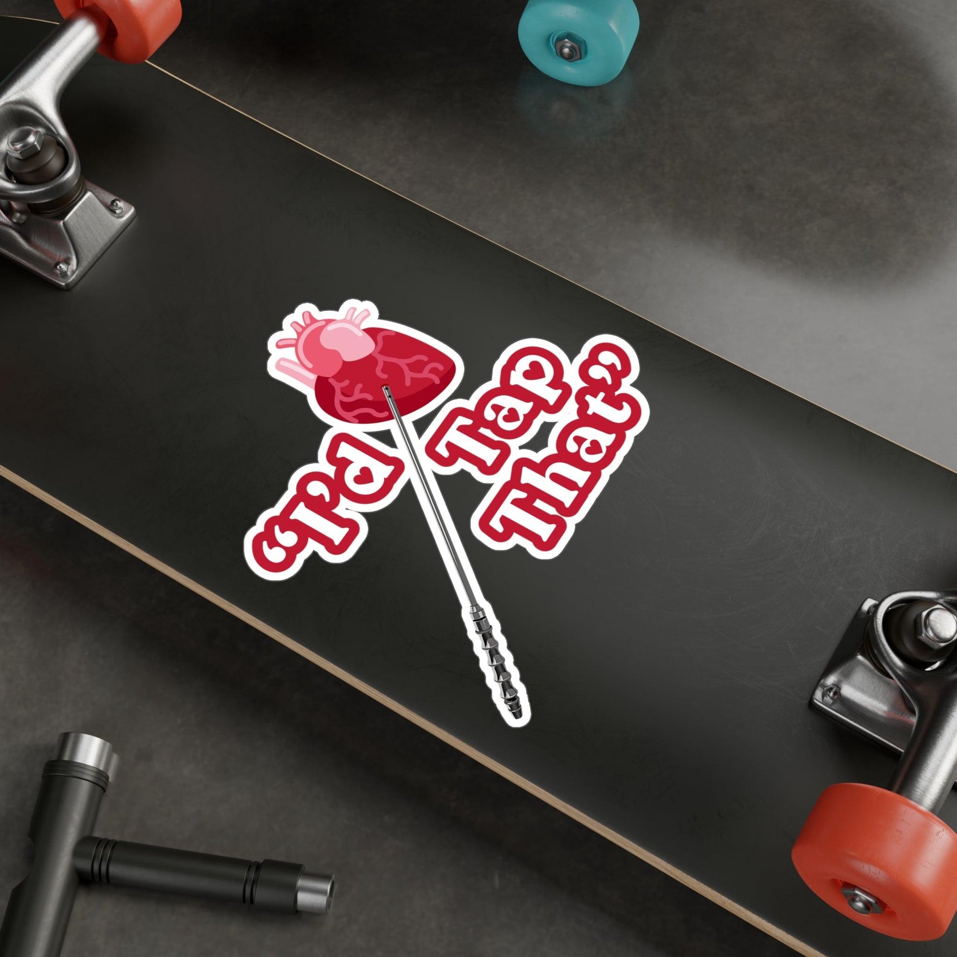 Heart Tap Vinyl Sticker - Assembled in the USA, Assembled in USA, embalmer, funeral director, Home & Living, Kiss cut, Made in the USA, Made in USA, Magnets & Stickers, mortician, Paper, Satin, Stickers, Valentine's Day, Vinyl, White base Paper products