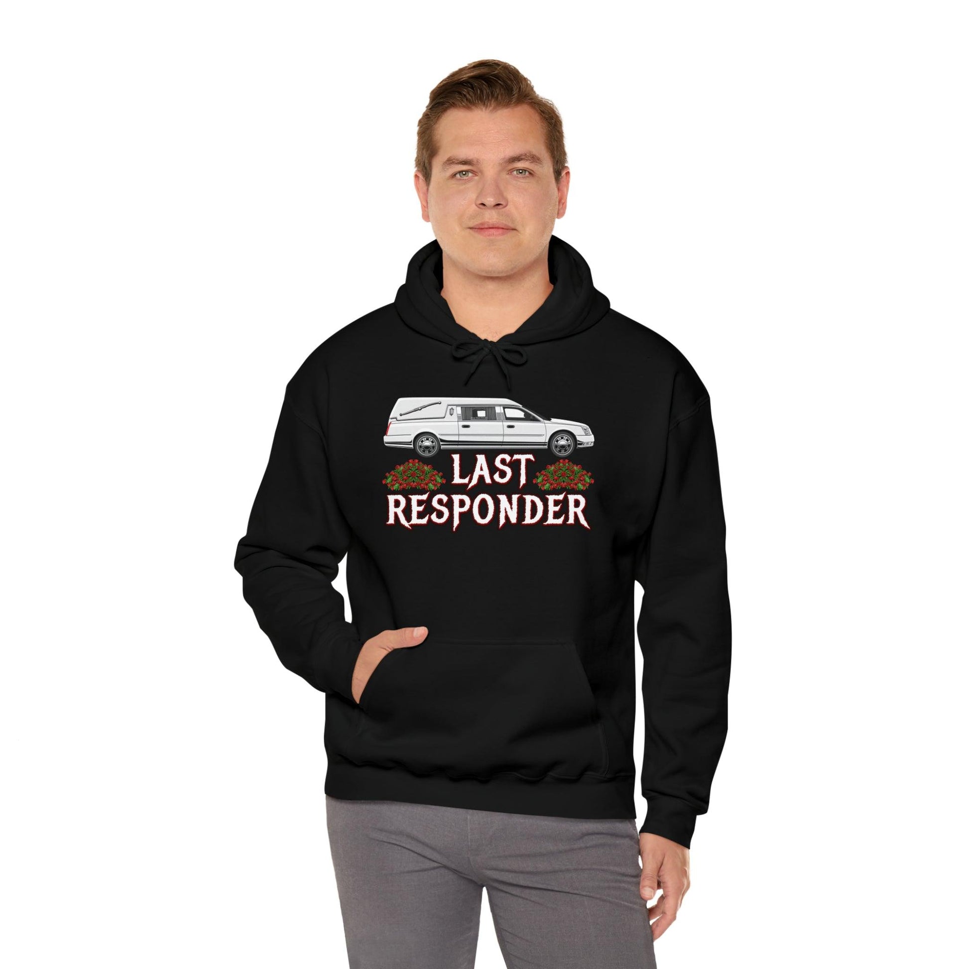 Last Responder Unisex Hoodie - embalmer, funeral director, Hoodies, last responder, mortician, mortuary science, undertaker Hoodie