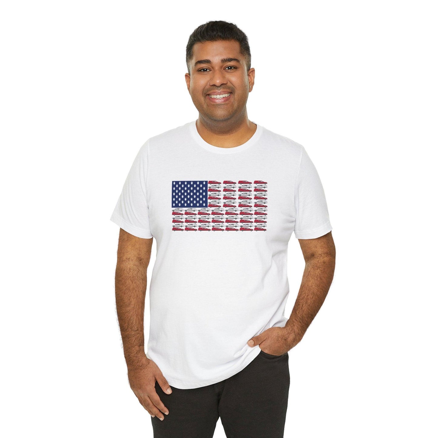 Old Glory - Tee - america,funeral director,Hearse,mortician,Patriotic,Urn,USA T-Shirt