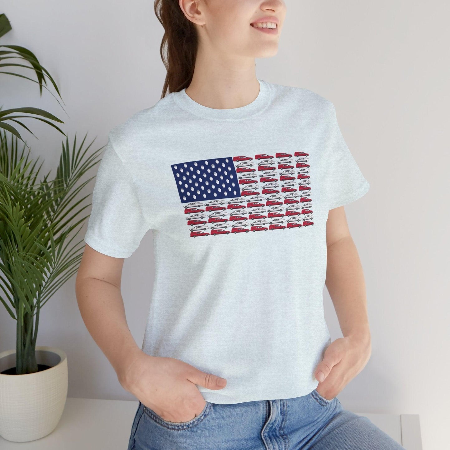 Old Glory - Tee - america,funeral director,Hearse,mortician,Patriotic,Urn,USA T-Shirt