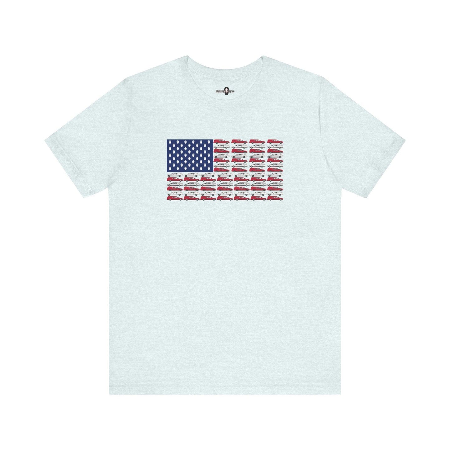 Old Glory - Tee - america,funeral director,Hearse,mortician,Patriotic,Urn,USA T-Shirt