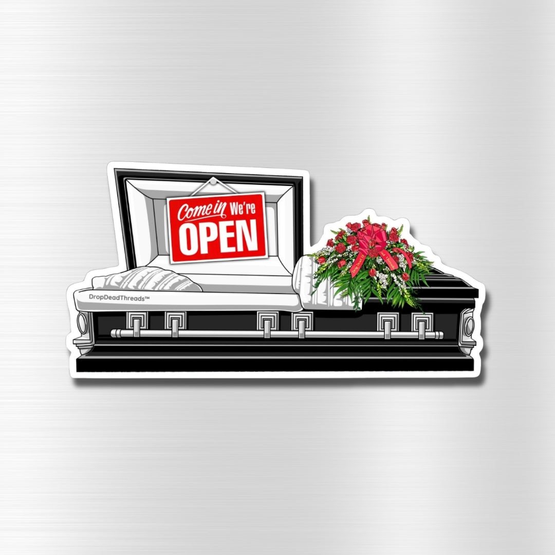 Open Casket - Vinyl Sticker – Drop Dead Threads