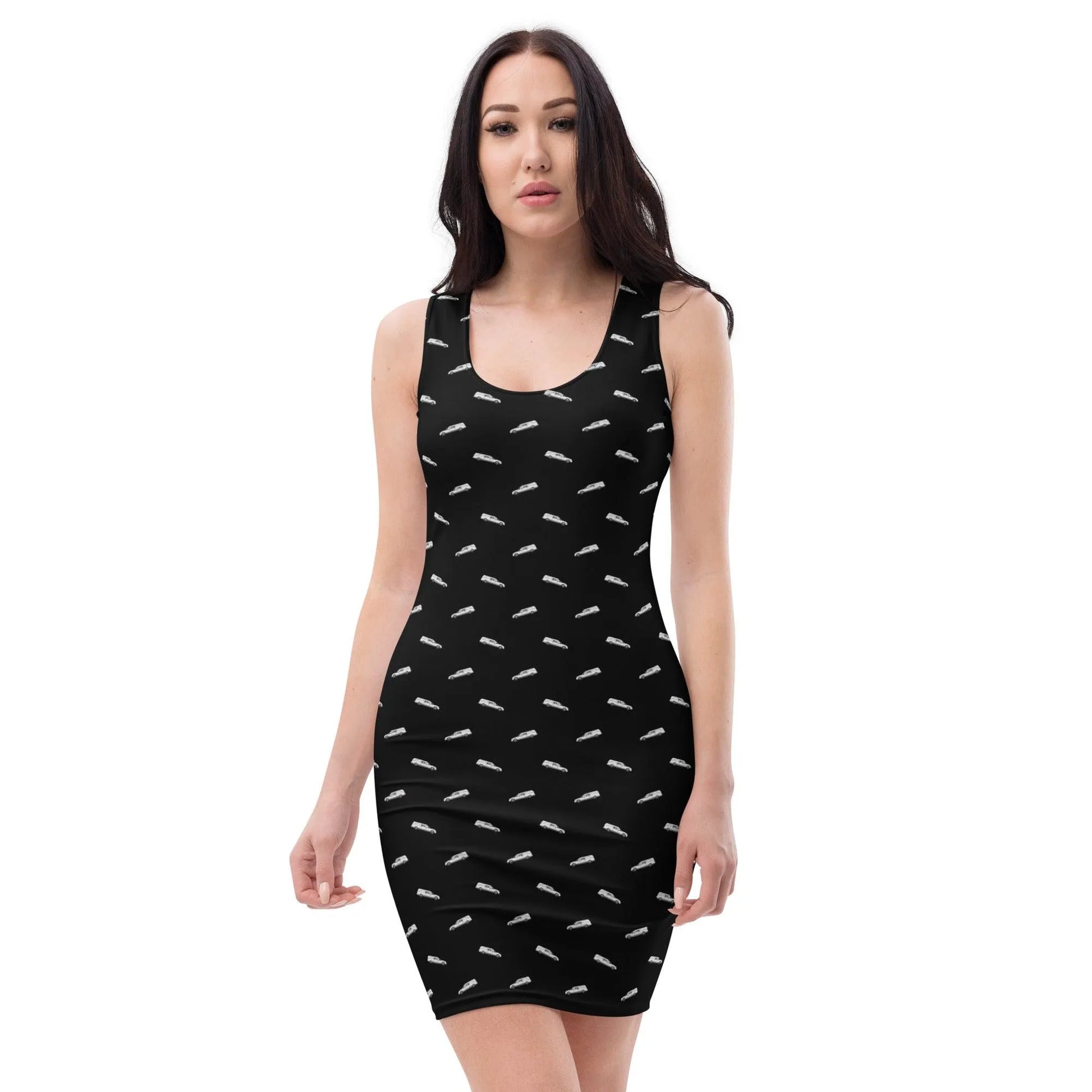 White Hearse on Black - Dress XS White Hearse on Black - Dress XS